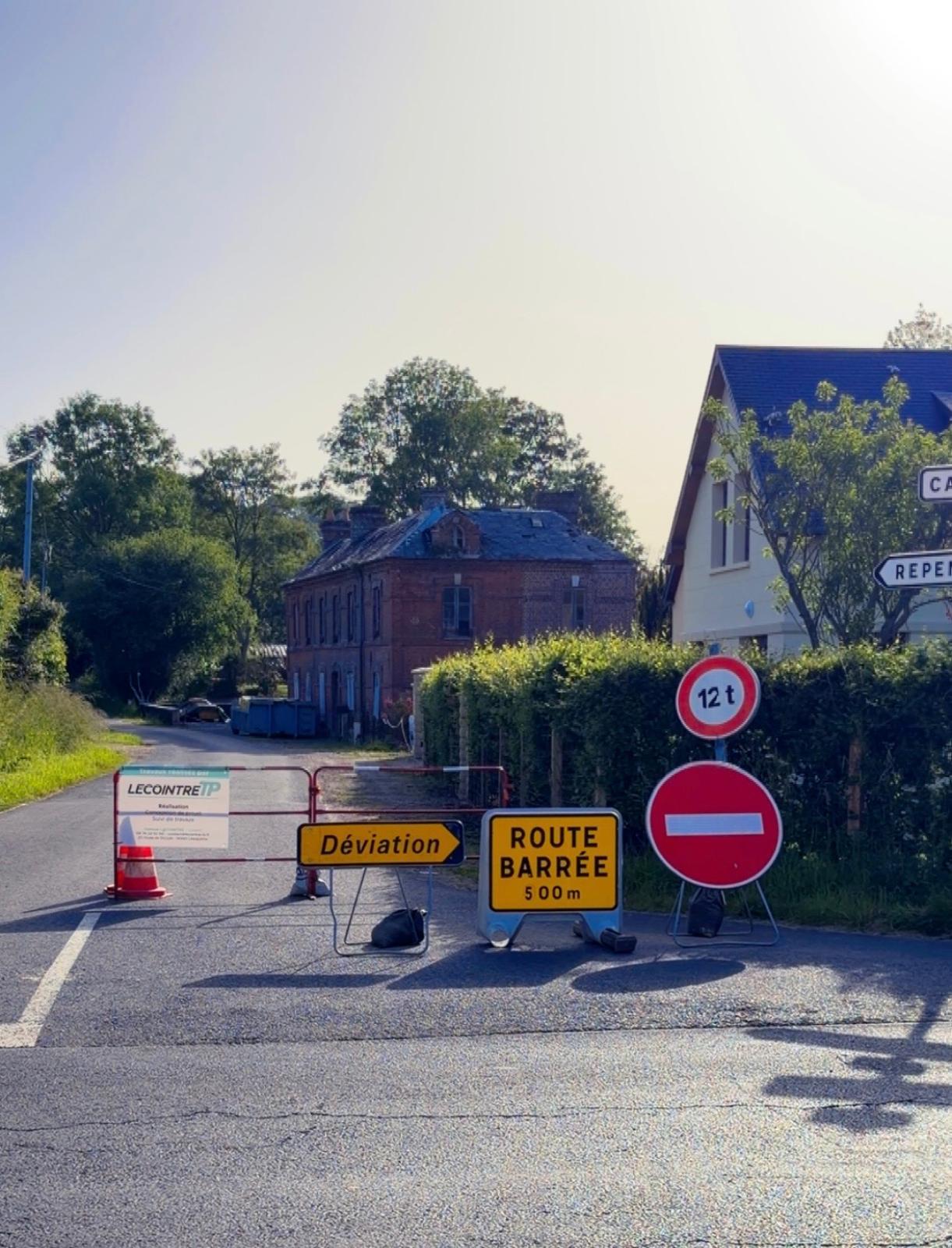 Travaux publics dans le Pays d'Auge : terrassement et réfection de voirie